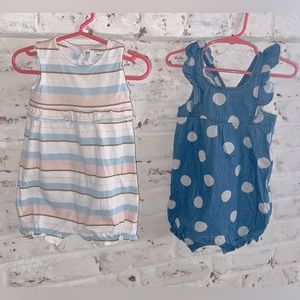 Carter’s Baby Girls Rompers Size 18 Months